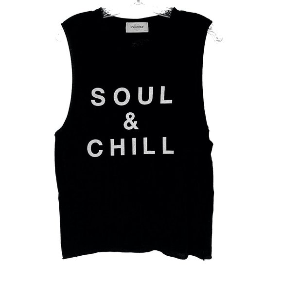 soulcycle Tops - Soulcycle Soul & Chill Graphic Muscle Tank Top M